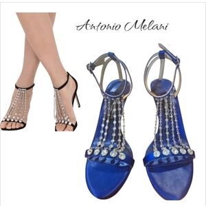 New Antonio Melani Prom Heeled Sandals Sz 8.5